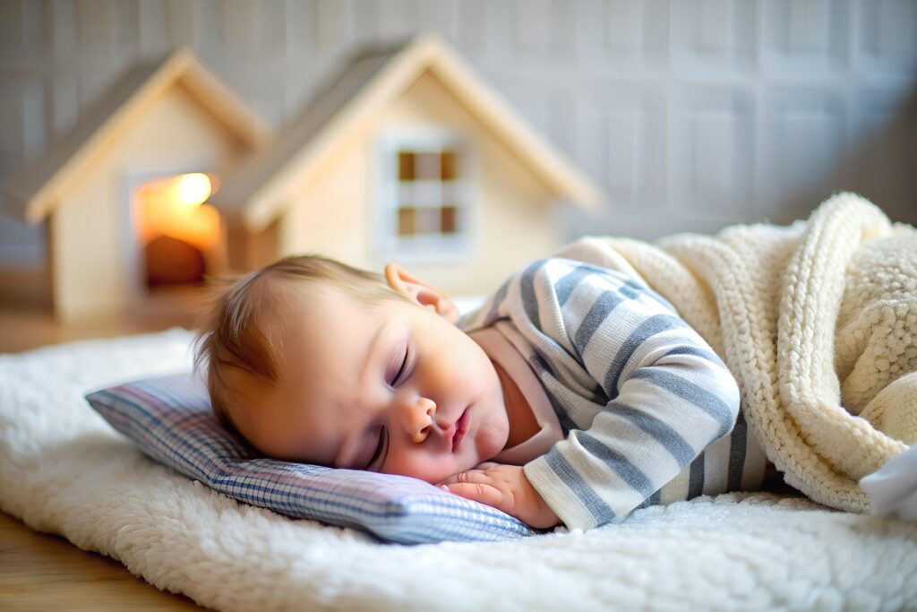 Nauka spania w łóżeczku